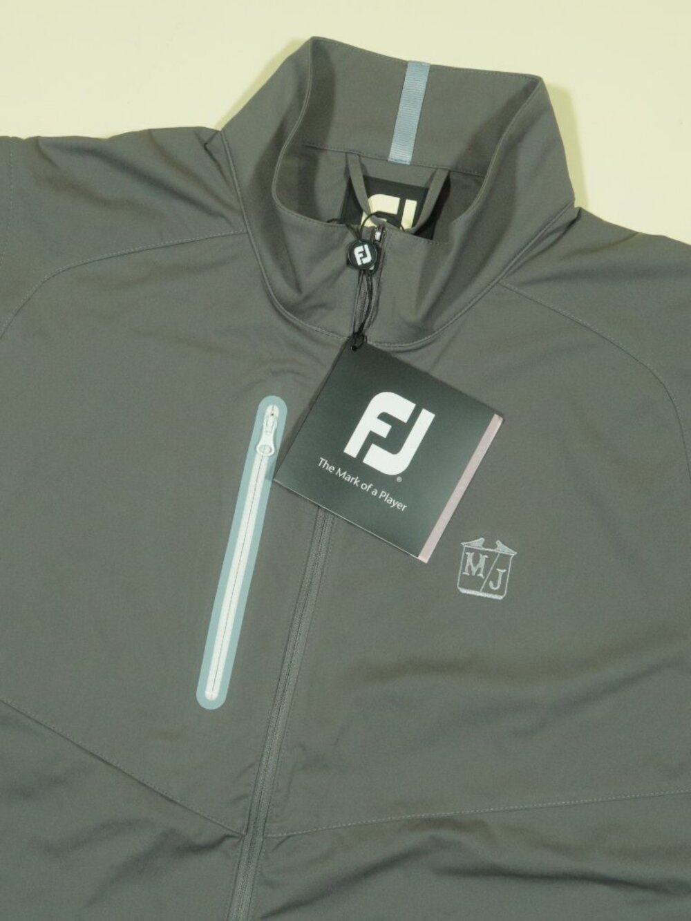 Footjoy Full Zip Lightweight Golf Vest Mens L Charcoal Gray MJ? Club New